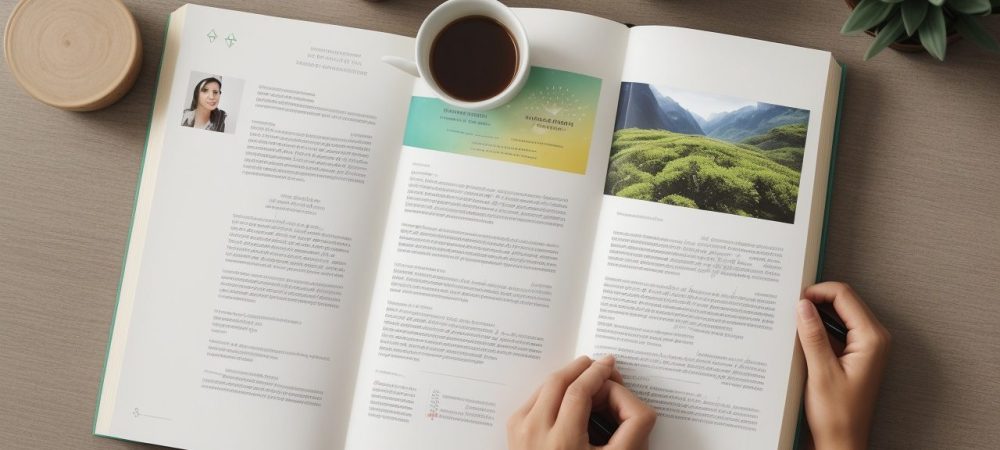 Ilustração de servidor público lendo e escrevendo, simbolizando a importância de ler para escrever bem e melhorar a comunicação no setor público