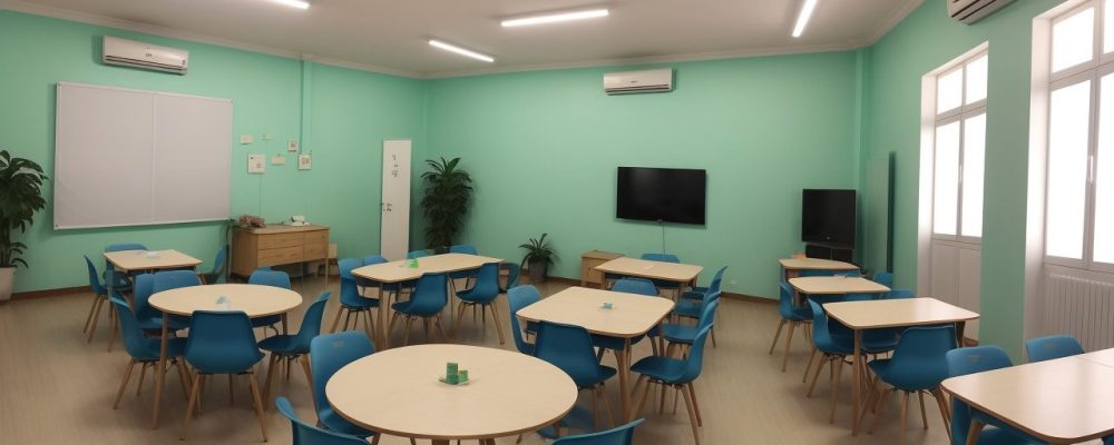 Mãos em Libras comunicando em um ambiente de sala de aula, representando acessibilidade e inclusão para surdos. Curso de Libras em destaque.