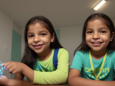 Imagem mostrando uma pessoa utilizando Libras em um ambiente inclusivo e acessível para surdos, com foco em acessibilidade e comunicação.