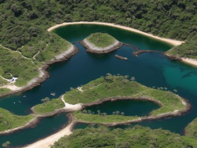 Representação visual do licenciamento ambiental, mostrando etapas e tipos, com foco em projetos e sustentabilidade.