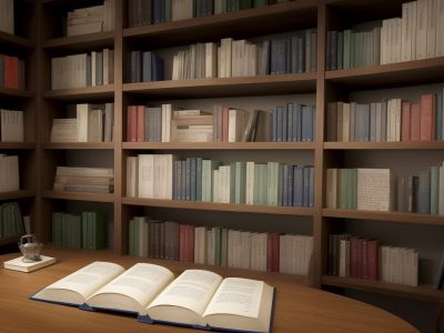 Ilustração de estudantes explorando a língua portuguesa e a literatura brasileira, com foco em gramática, análise de textos e interpretação.