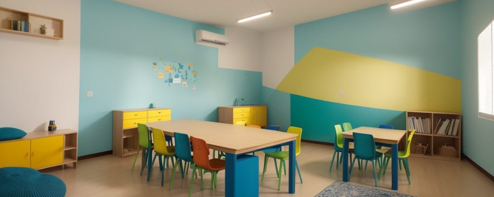 Professor e alunos interagindo em sala de aula, explorando a linguística aplicada para um ensino mais dinâmico e engajador.