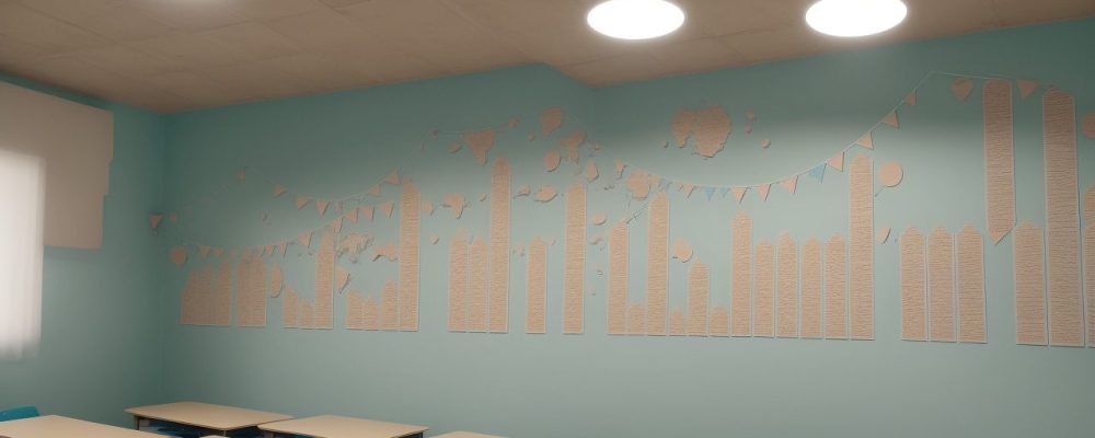 Professor utilizando a linguística aplicada para ensinar a língua portuguesa em sala de aula, com foco na interação e no aprendizado.