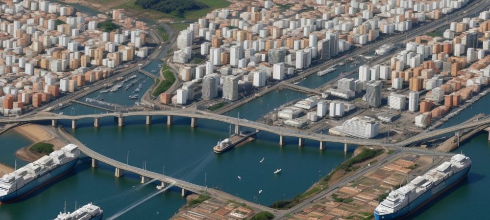 Logística Internacional: Otimizando Importação e Exportação Profissionais analisando mapas e planejando rotas de transporte em um escritório moderno, representando a logística internacional e o comércio exterior.