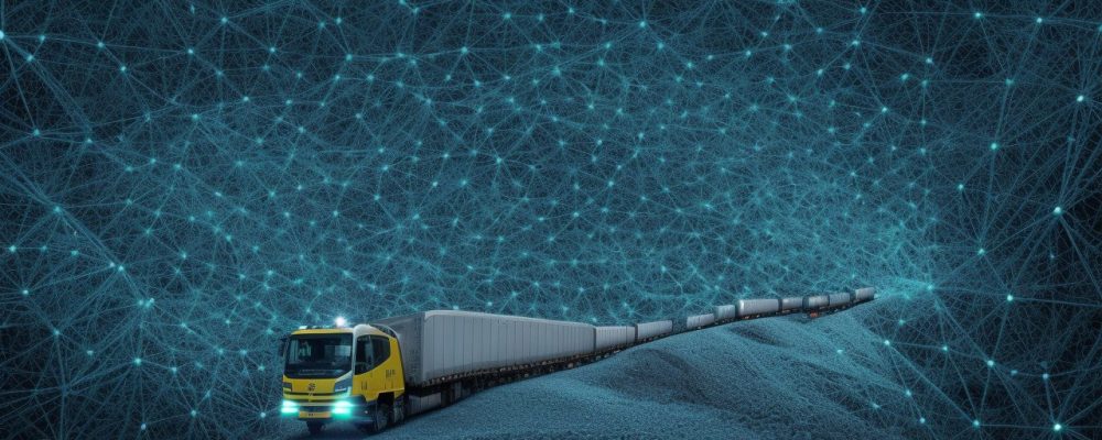 Imagem que ilustra gestão de transportes com foco em otimização de rotas e planejamento logístico para eficiência.