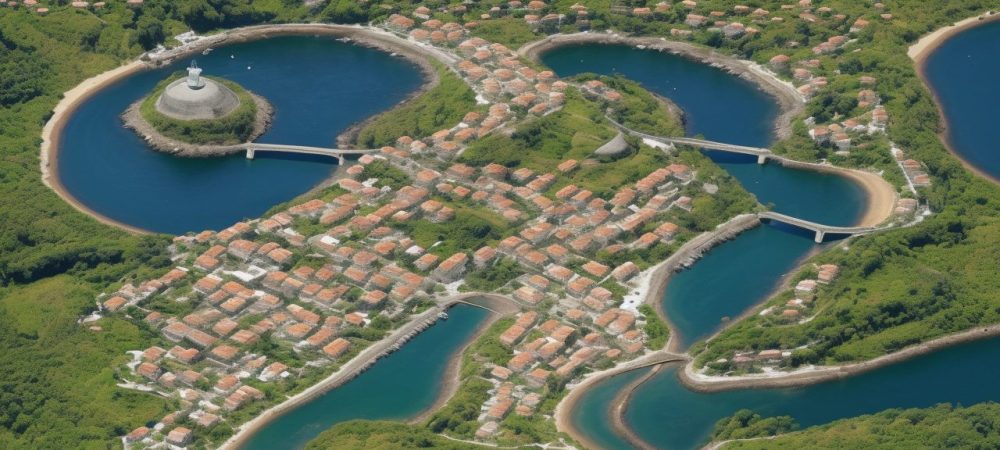 Ilustração mostrando um mapa de riscos sendo aplicado em um ambiente de trabalho do serviço público, com foco na segurança e bem-estar dos servidores.