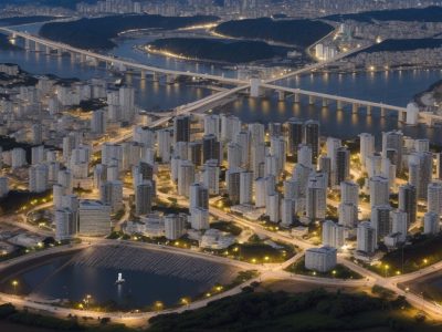 Ilustração de um mapa de riscos detalhado sendo utilizado em um ambiente de trabalho, representando a segurança e saúde dos colaboradores.