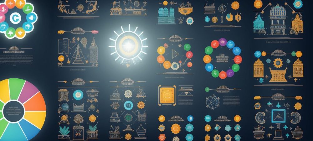 Ilustração de marketing cultural com pessoas interagindo em eventos e plataformas digitais, promovendo cultura e engajamento.