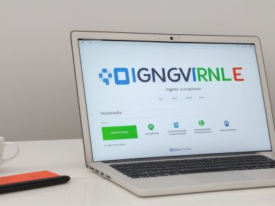 Advogada trabalhando em estratégias de marketing digital, com foco em SEO, conteúdo e LGPD para atrair clientes