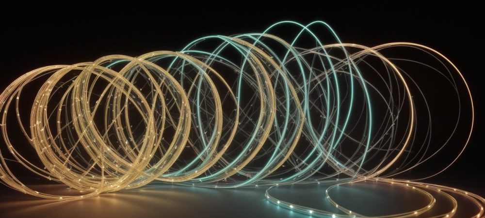 Ilustração mostrando pessoas conectadas em uma rede de marketing multinível, simbolizando crescimento e oportunidades.