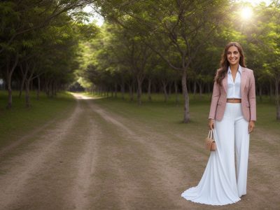 Ilustração de uma pessoa confiante apresentando-se, representando o conceito de marketing pessoal e imagem pessoal.