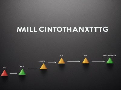 Ilustração de estratégias de marketing de relacionamento com clientes, representando a jornada do cliente e foco na fidelização.