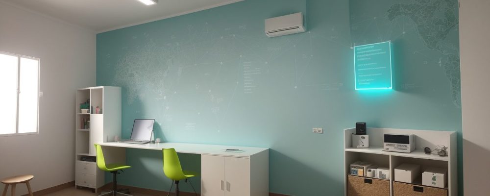 Estudantes explorando a matemática online com auxílio de exercícios e gráficos em uma sala de aula moderna.