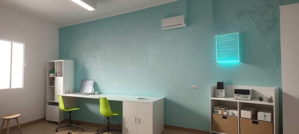 Estudantes explorando a matemática online com auxílio de exercícios e gráficos em uma sala de aula moderna.