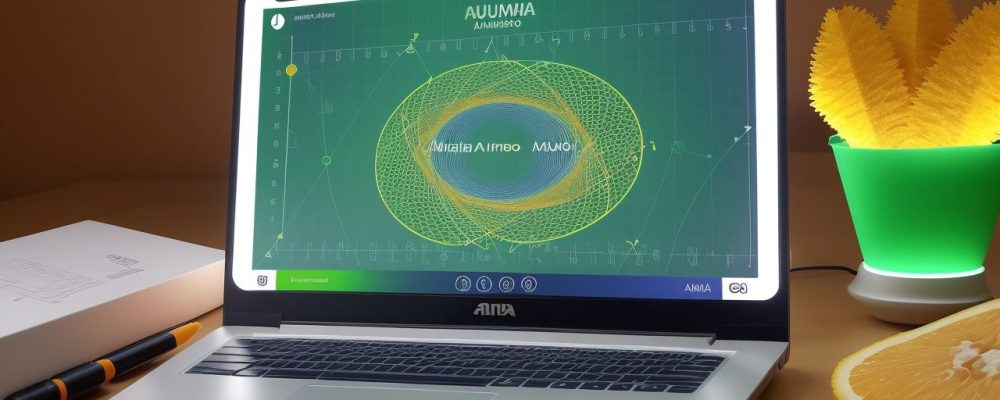 Estudantes engajados em um curso de matemática online, utilizando ferramentas digitais e colaborando em atividades interativas.