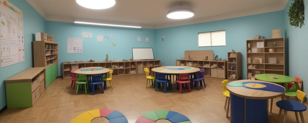 Alunos engajados em atividades com materiais alternativos e jogos educativos, transformando a sala de aula em um ambiente dinâmico de aprendizado.