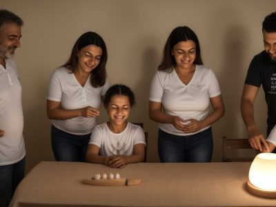Imagem de mediação familiar, com pessoas conversando em um ambiente acolhedor, representando o processo de resolução de conflitos e o curso de mediação familiar