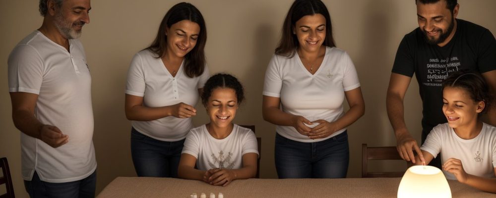 Imagem de mediação familiar, com pessoas conversando em um ambiente acolhedor, representando o processo de resolução de conflitos e o curso de mediação familiar
