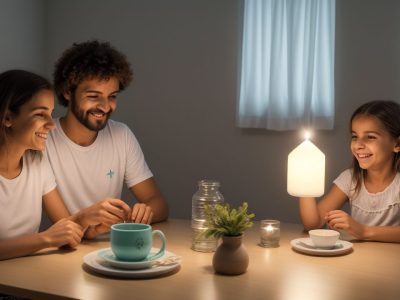 Imagem que ilustra a mediação familiar, mostrando um mediador guiando uma conversa entre as partes em conflito, com o objetivo de alcançar um acordo pacífico.