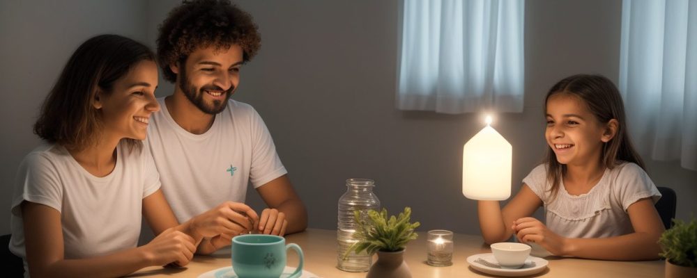 Imagem que ilustra a mediação familiar, mostrando um mediador guiando uma conversa entre as partes em conflito, com o objetivo de alcançar um acordo pacífico.