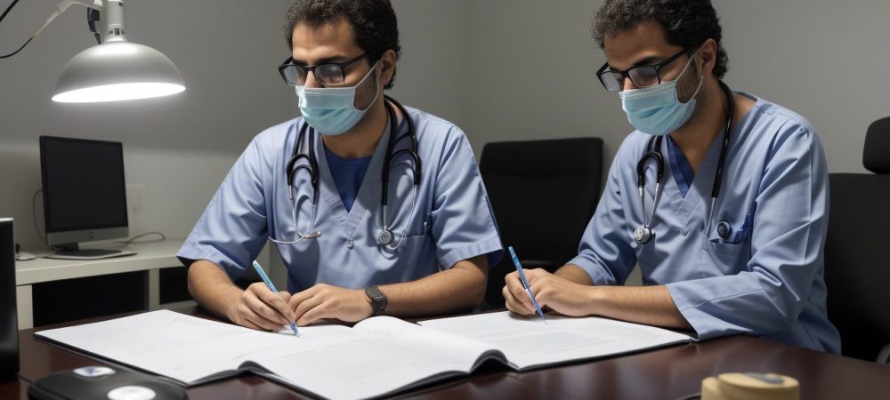 Medicina do Trabalho: Ambiente Seguro e Exames PCMSO Imagem ilustrando a importância da medicina do trabalho com foco em exames PCMSO e saúde ocupacional, promovendo um ambiente seguro.