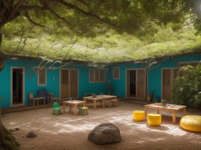 Crianças interagindo com materiais montessorianos em um ambiente preparado, promovendo o aprendizado e a autonomia.