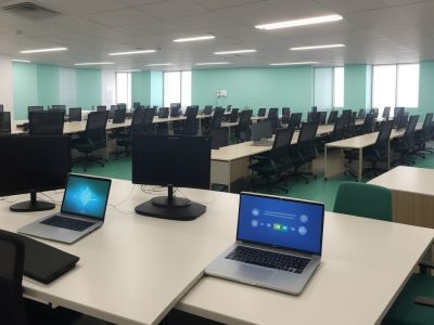 Cenário de gestão pública ágil com equipe colaborativa e uso de ferramentas digitais