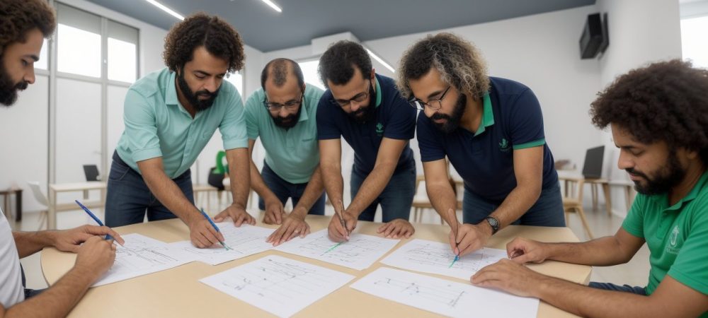 Equipe do setor público utilizando metodologias ágeis para melhorar a gestão e a colaboração.
