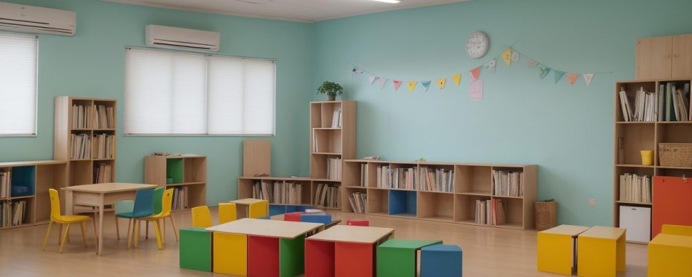 Professores e alunos em sala de aula, com foco em planejamento de aula de português e alfabetização e letramento.