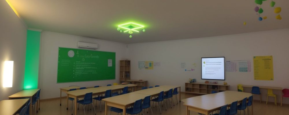 Professora aplicando metodologia do ensino da matemática em sala de aula com alunos engajados e recursos didáticos
