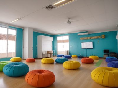 Professor planejando aulas de educação física com foco em metodologia do ensino do esporte, promovendo inclusão e engajamento dos alunos.