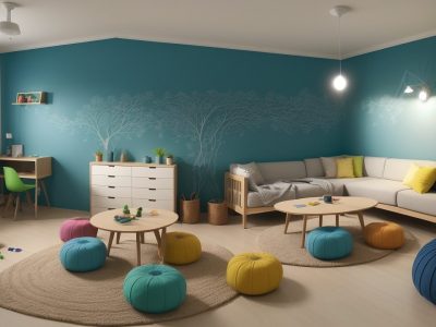 Alunos engajados em sala de aula, utilizando metodologias ativas como projetos e gamificação, com foco em aprendizado colaborativo e dinâmico.