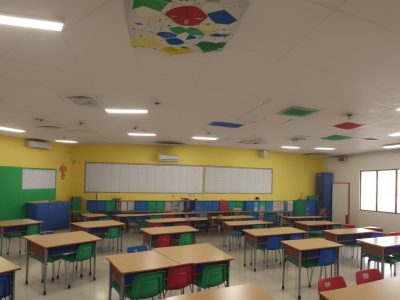 Professor e alunos interagindo em sala de aula com metodologias inclusivas para educação especial