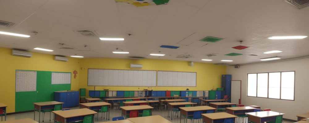 Professor e alunos interagindo em sala de aula com metodologias inclusivas para educação especial