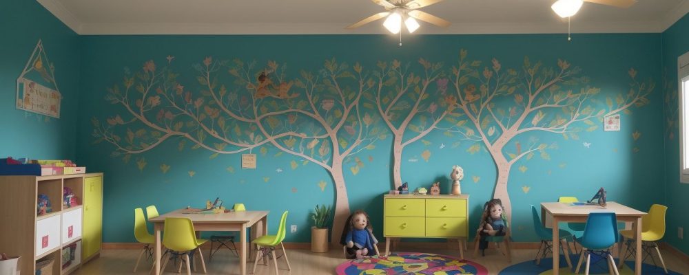 Crianças participando de atividades lúdicas em sala de aula, representando metodologias de ensino na educação infantil