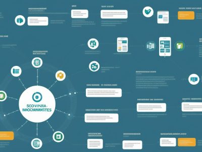 Representação de movimentos sociais impactando o setor público, com foco em curso online para servidores públicos e engajamento comunitário.