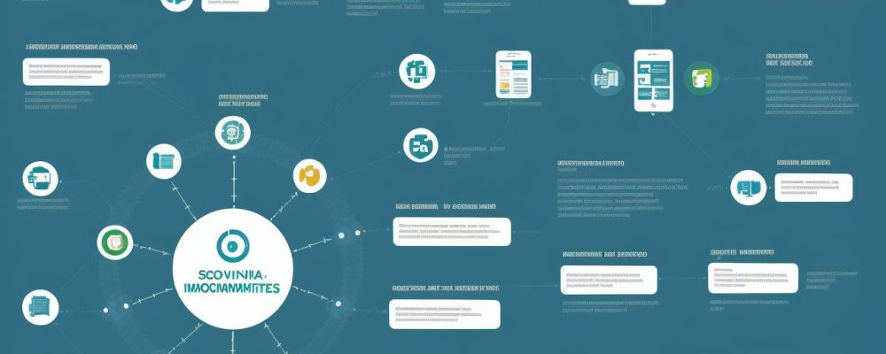 Representação de movimentos sociais impactando o setor público, com foco em curso online para servidores públicos e engajamento comunitário.