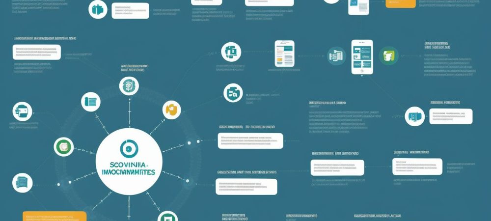 Movimentos Sociais e o Setor Público: Curso Online e Engajamento Representação de movimentos sociais impactando o setor público, com foco em curso online para servidores públicos e engajamento comunitário.