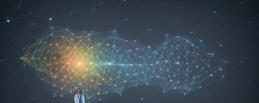 Representação visual do empoderamento feminino na ciência, com cientistas mulheres trabalhando em um laboratório moderno e inspirador.