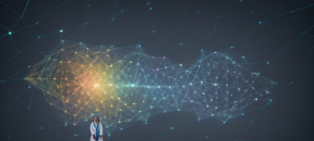 Representação visual do empoderamento feminino na ciência, com cientistas mulheres trabalhando em um laboratório moderno e inspirador.