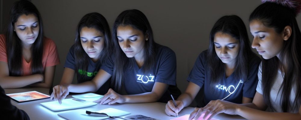 Representação visual de um curso de neurociências aplicado, com foco em educação e comportamento humano.