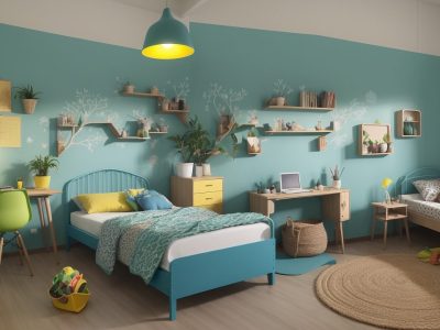 Professor explicando conceitos de neurociência aplicada em sala de aula moderna, com alunos engajados e recursos visuais.