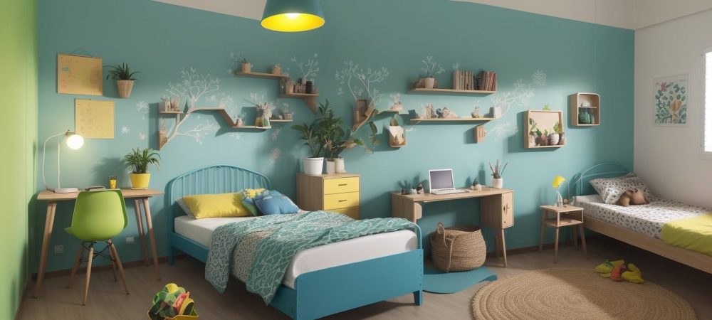 Professor explicando conceitos de neurociência aplicada em sala de aula moderna, com alunos engajados e recursos visuais.