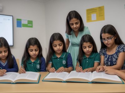 Ambiente de educação com elementos de neuroaprendizagem e preparação para PSS 2025 na Secretaria de Educação DF