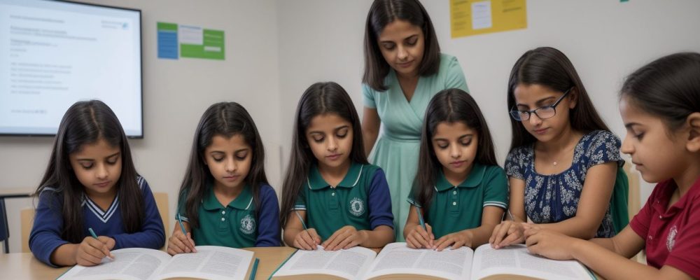 Ambiente de educação com elementos de neuroaprendizagem e preparação para PSS 2025 na Secretaria de Educação DF