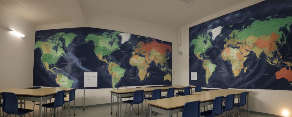 Professor utilizando técnicas de PNL em sala de aula, aplicando neurolinguística na educação para melhorar o ensino