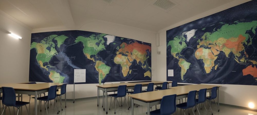 Professor utilizando técnicas de PNL em sala de aula, aplicando neurolinguística na educação para melhorar o ensino