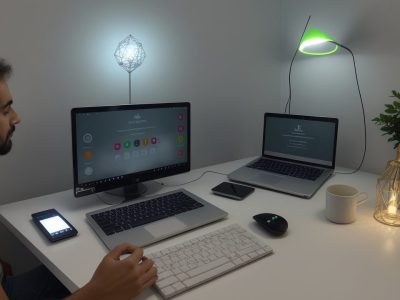 Servidores públicos participando de um curso online sobre a nova lei de licitações, com foco em licitações e contratos.