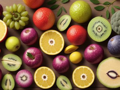 Imagem mostrando um cardápio colorido e nutritivo para bebês, com foco em introdução alimentar e os benefícios da nutrição infantil.