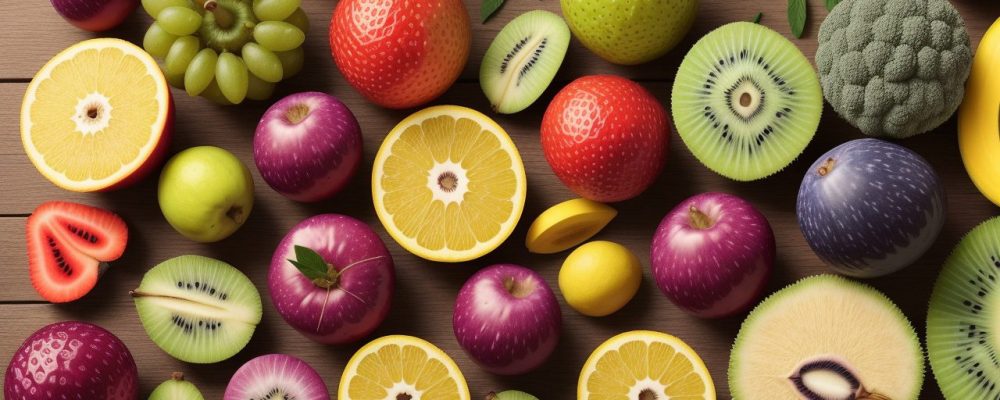 Imagem mostrando um cardápio colorido e nutritivo para bebês, com foco em introdução alimentar e os benefícios da nutrição infantil.